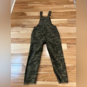 Vanilla Star Camo Olive Green Overalls